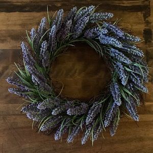 Artificial Lavender Wreath
